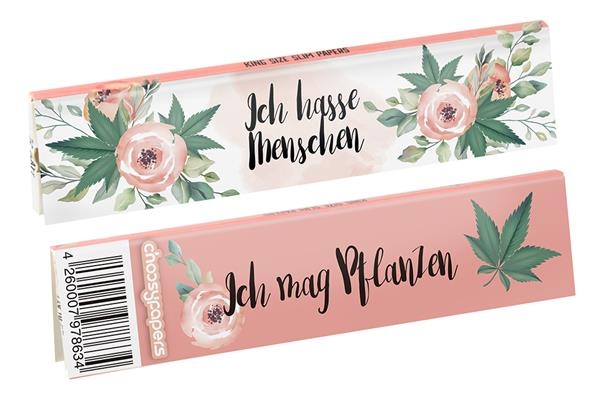 Choosypapers King Size Slim Zigarettenpapier Ich hasse Menschen